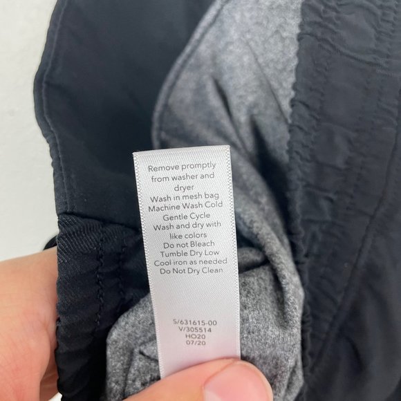 Athleta Woman's Sz 4 Black Brooklyn Textured Lined Jogger Camo Lux Travel - Picture 8 of 12